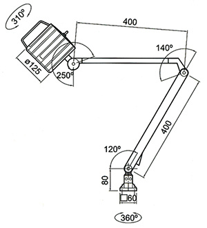 Lampa obrabiarkowa 24 V JWL-55L