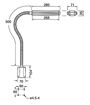 Lampa obrabiarkowa LED JFL-11FDB