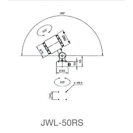 Lampa obrabiarkowa LED 24 V JWL-50RS