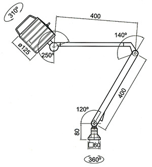Lampa obrabiarkowa 240 V JWL-55NTL